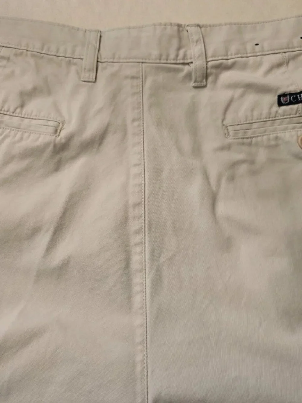 Chaps Tan Double Pleated Chino Pants Men's 38x30
